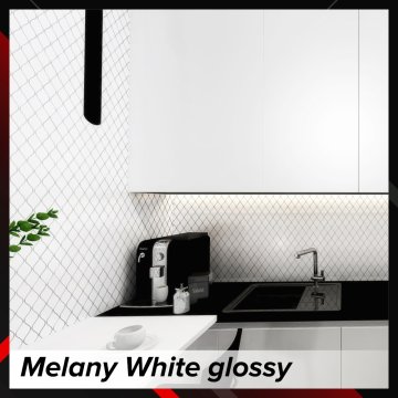 Melany White glossy